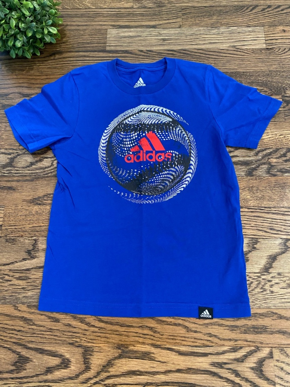 Adidas Boys Baseball Graphic Tshirt Sz 6